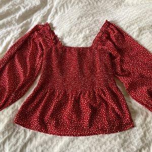 Madewell bell sleeve blouse NWOT